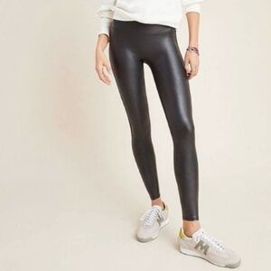 Spanx Black Faux Leather Leggings- 2 PAIRS!